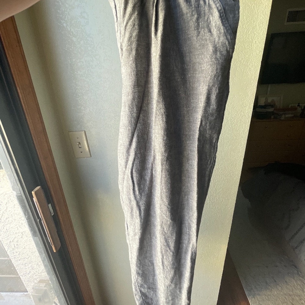 Linen blend pants